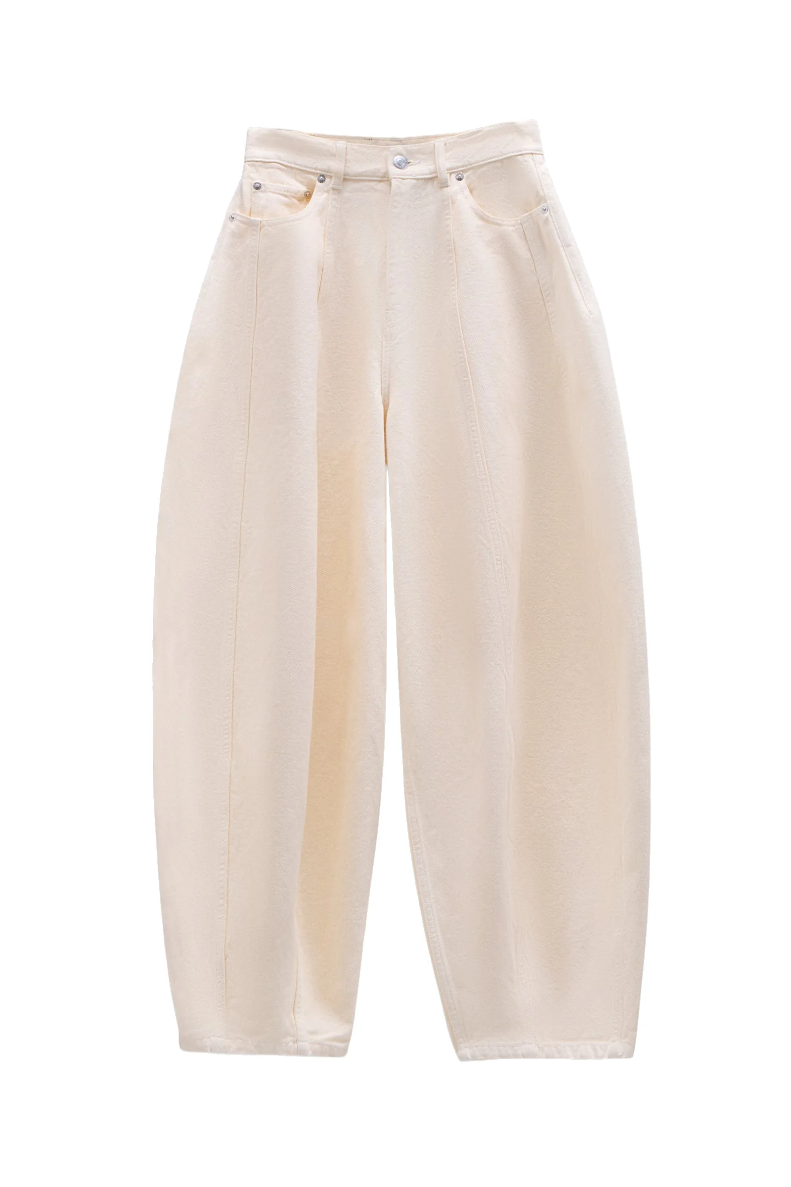 Viktor & Rolf Balloon Denim Jeans in Off White