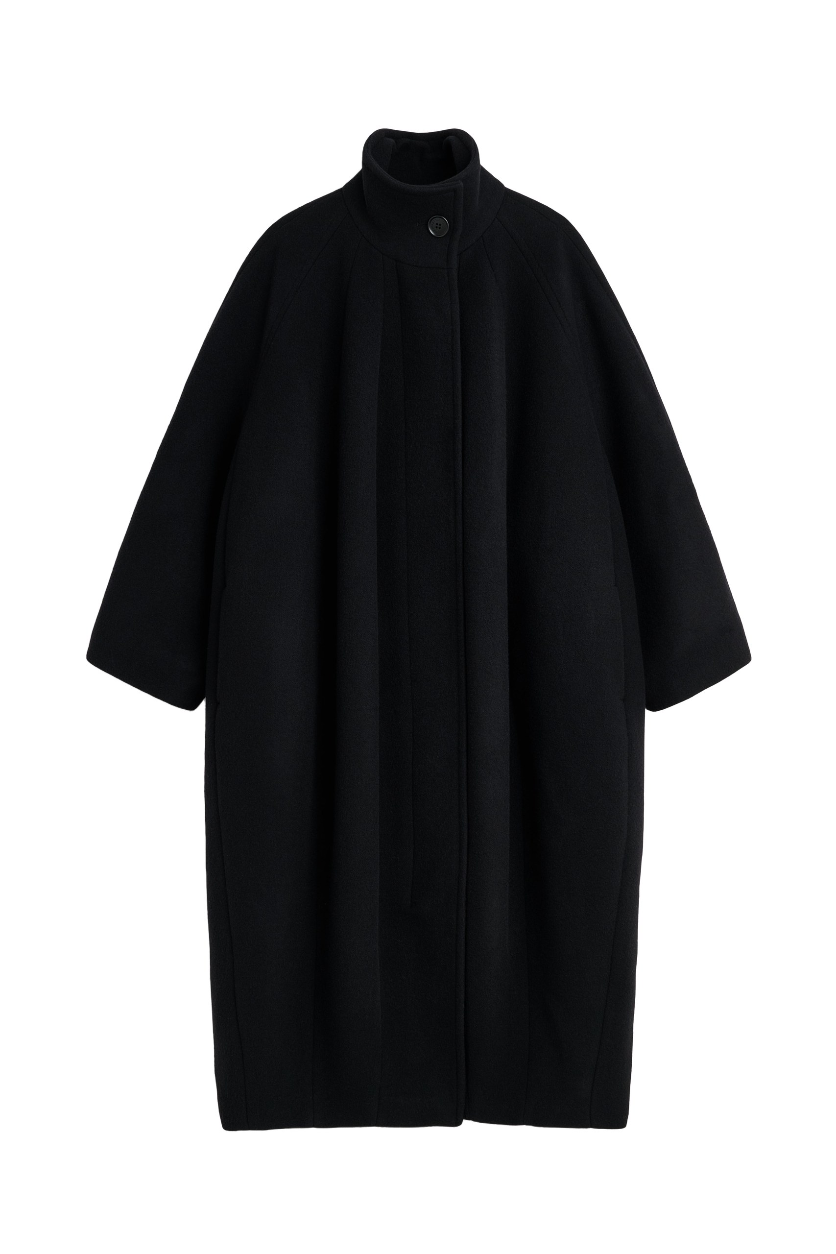 Viktor & Rolf Balloon Wool Coat in Black