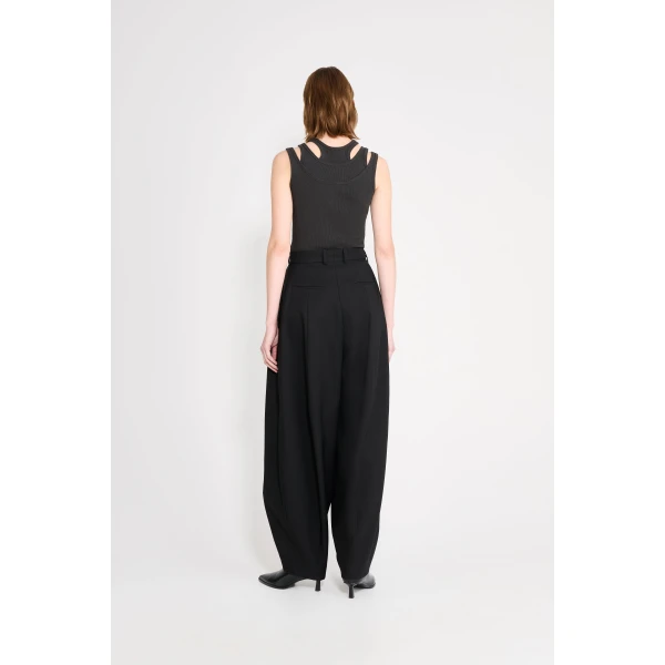 Viktor & Rolf Balloon Wool Trousers in Black, view 3