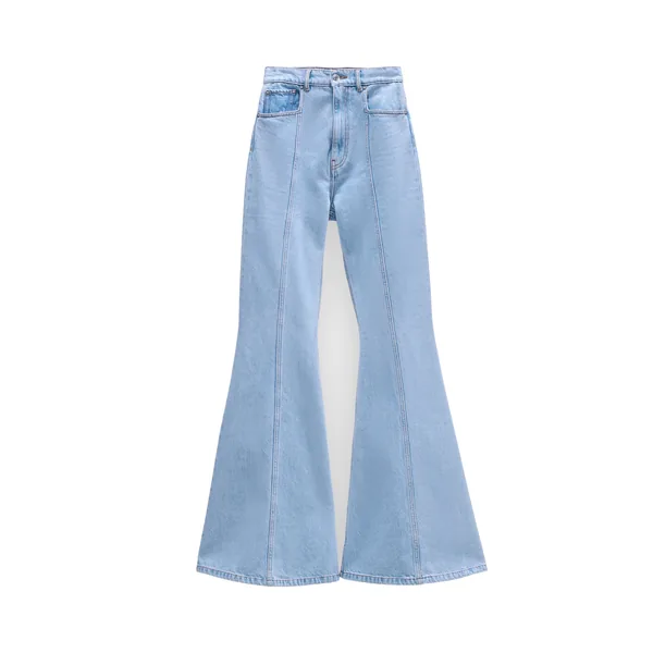 Viktor & Rolf Bootleg Denim Jeans in Light Blue