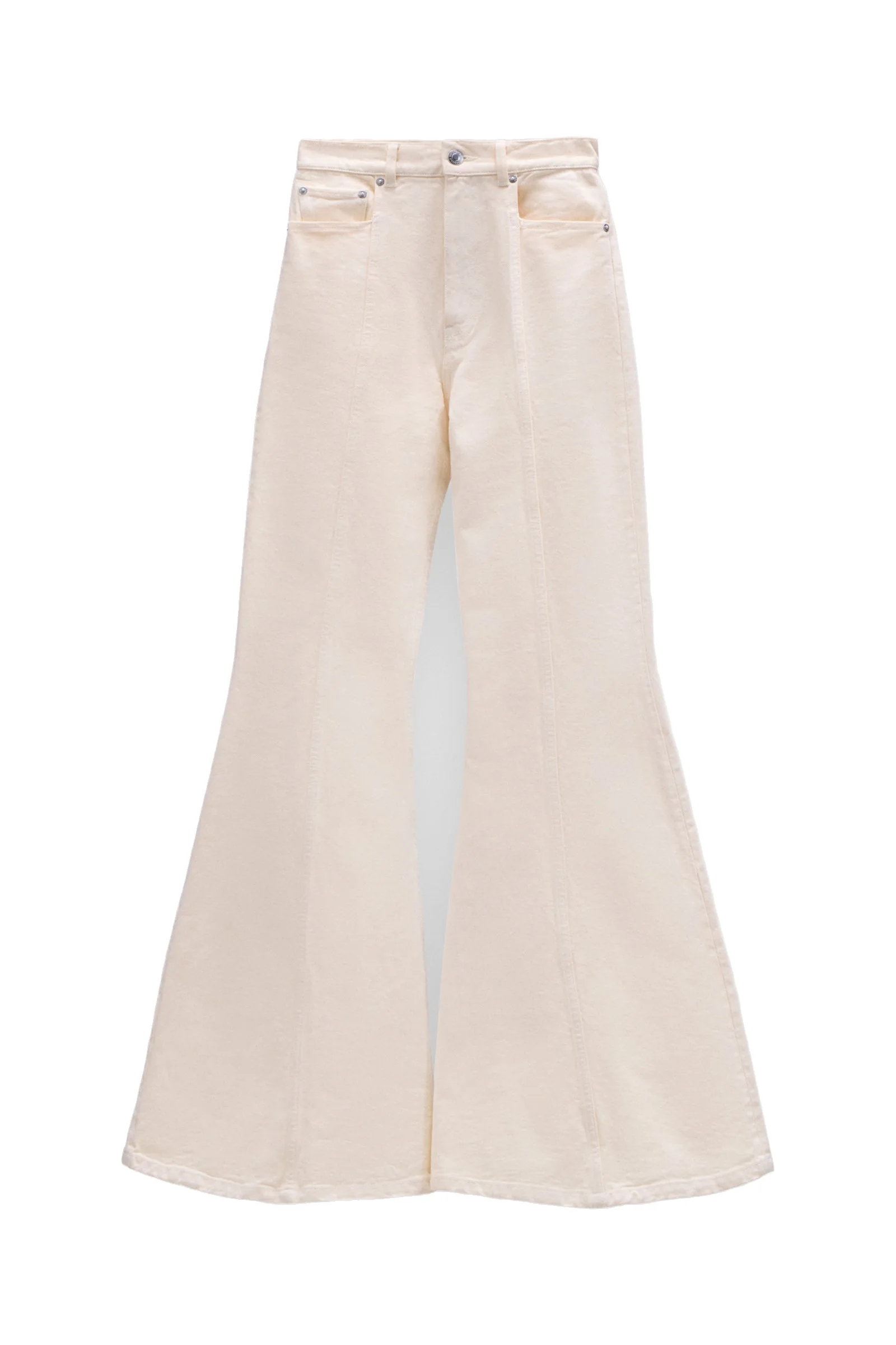 Viktor & Rolf Bootleg Denim Jeans in Off White