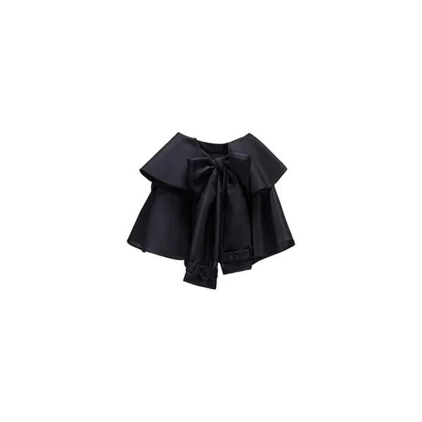 Viktor & Rolf Bow Drape Gazar Mini Skirt in Black