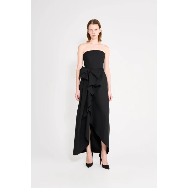Viktor & Rolf Bow Volant Corset Gown in Black, view 2