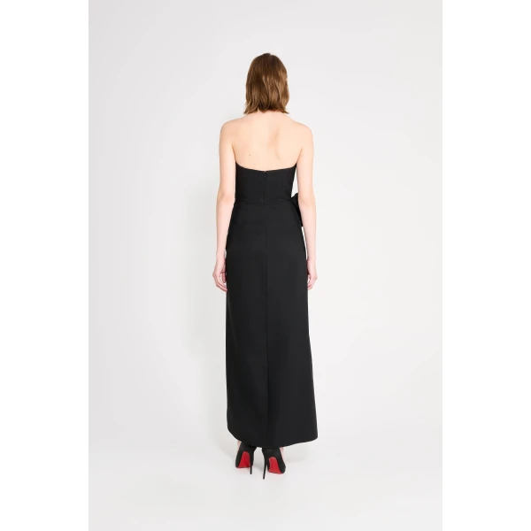 Viktor & Rolf Bow Volant Corset Gown in Black, view 3