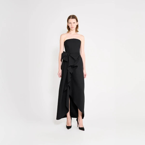 Viktor & Rolf Bow Volant Corset Gown in Black, view 6