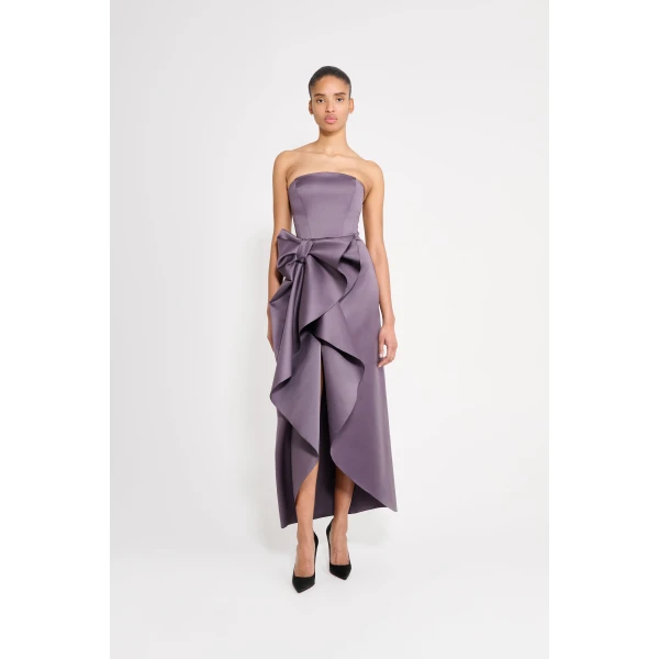 Viktor & Rolf Bow Volant Corset Gown in Purple, view 2