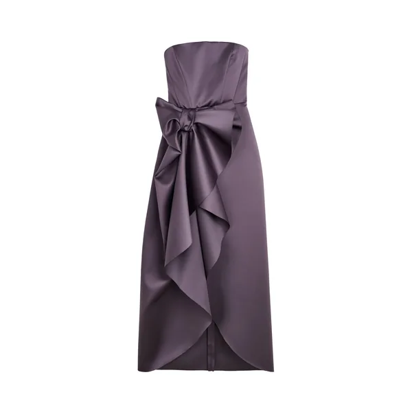Viktor & Rolf Bow Volant Corset Gown in Purple