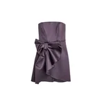 Viktor & Rolf Bow Volant Corset Mini Dress in Purple