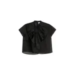Viktor & Rolf Bow Volant Organza Top in Black
