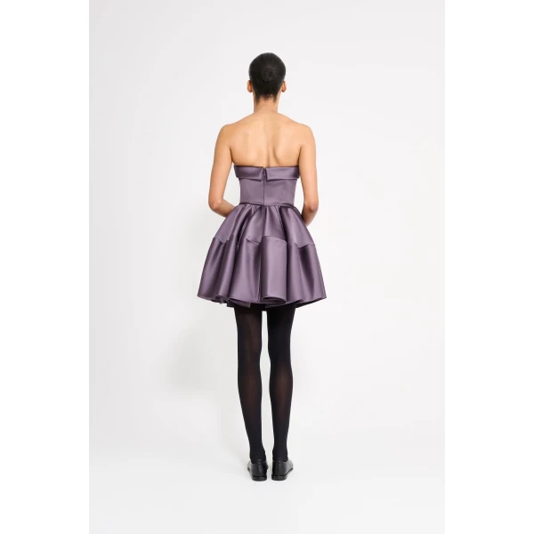 Viktor & Rolf Circle Mini Dress in Purple, view 3