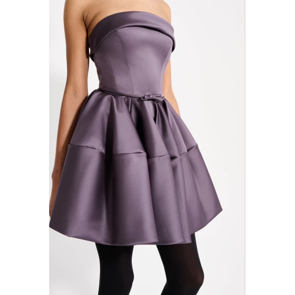 Viktor & Rolf Circle Mini Dress in Purple, view 4