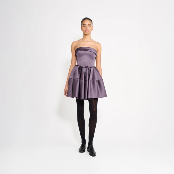 Viktor & Rolf Circle Mini Dress in Purple, view 6
