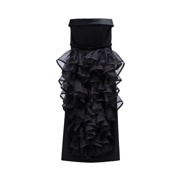 Viktor & Rolf Corset Volant Gown in Black