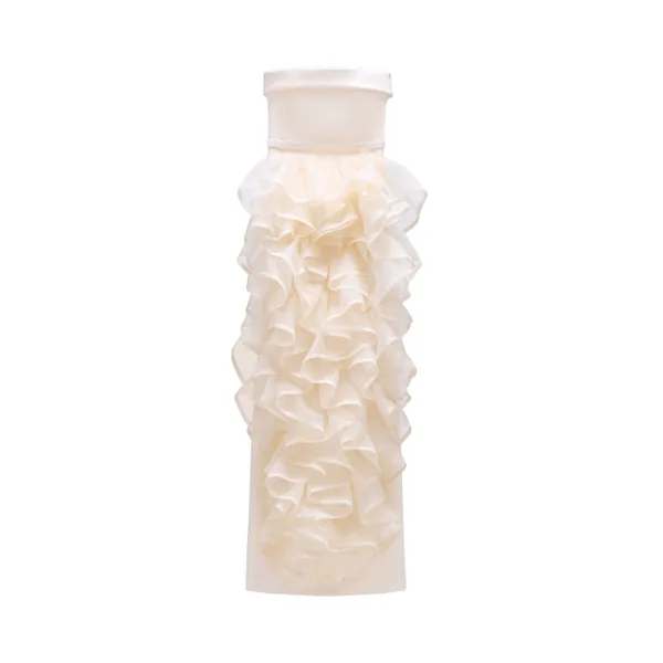 Viktor & Rolf Corset Volant Maxi Gown in Off White