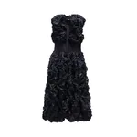 Viktor & Rolf Cotton Crinkle Maxi Dress in Black