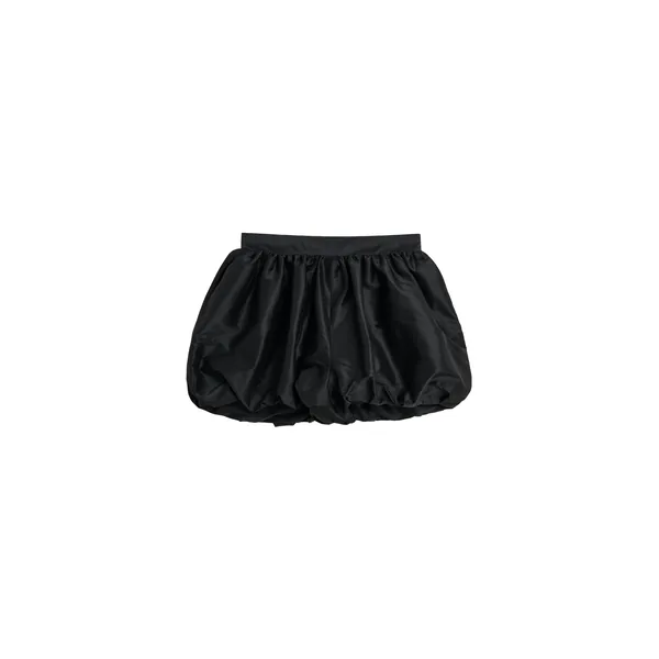 Couture Bubble Taffeta Shorts in Black