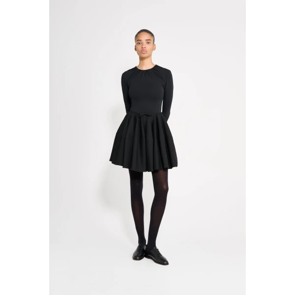 Viktor & Rolf Couture Circle Wool Skirt in Black, view 2