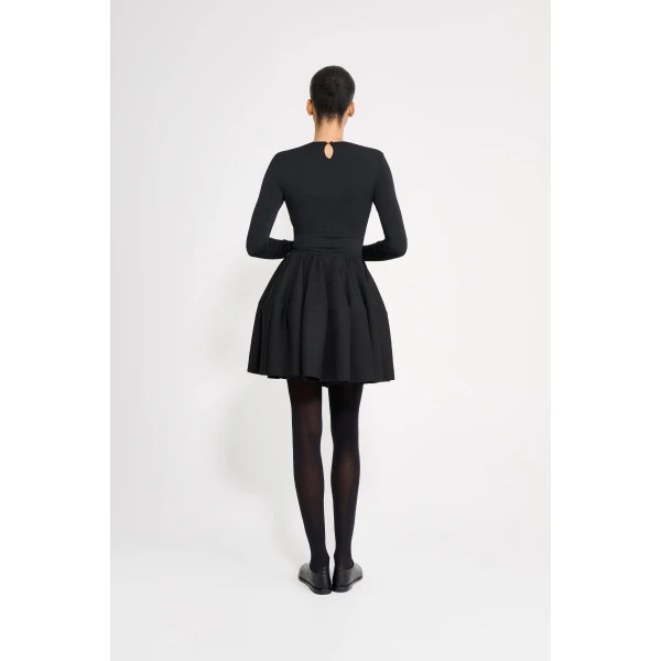 Viktor & Rolf Couture Circle Wool Skirt in Black, view 3