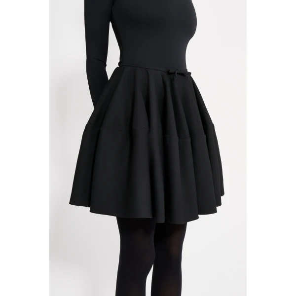 Viktor & Rolf Couture Circle Wool Skirt in Black, view 5