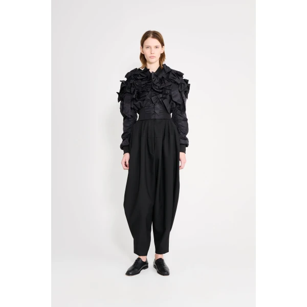 Viktor & Rolf Couture Circle Wool Trousers in Black, view 2