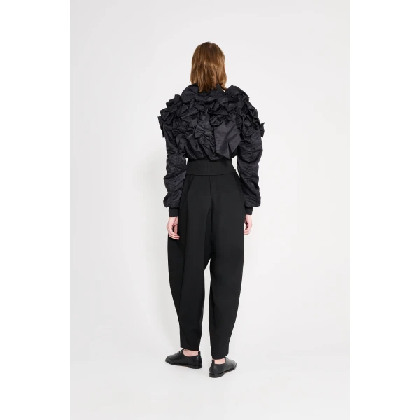 Viktor & Rolf Couture Circle Wool Trousers in Black, view 3