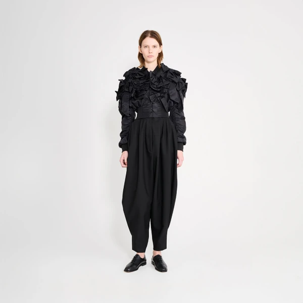 Viktor & Rolf Couture Circle Wool Trousers in Black, view 5