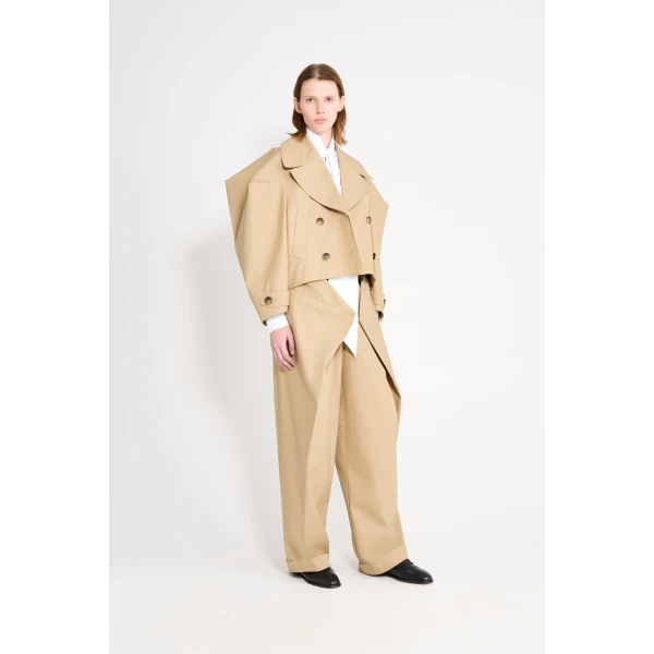 Viktor & Rolf Couture Square Caban in Beige Jacket, view 4