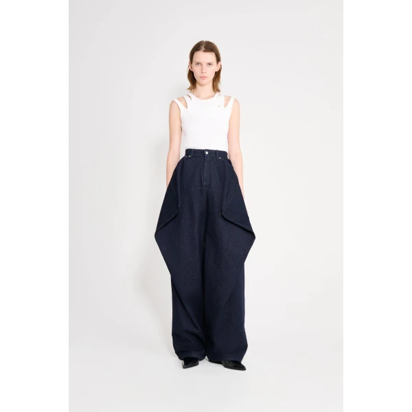 Viktor & Rolf Couture Square Jeans in Dark Blue, view 2