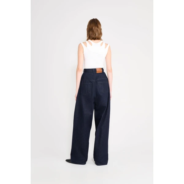 Viktor & Rolf Couture Square Jeans in Dark Blue, view 3