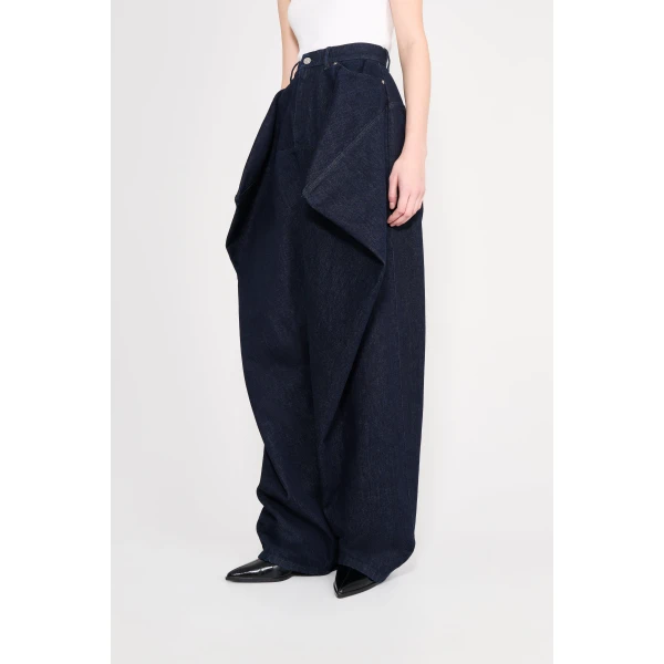 Viktor & Rolf Couture Square Jeans in Dark Blue, view 4