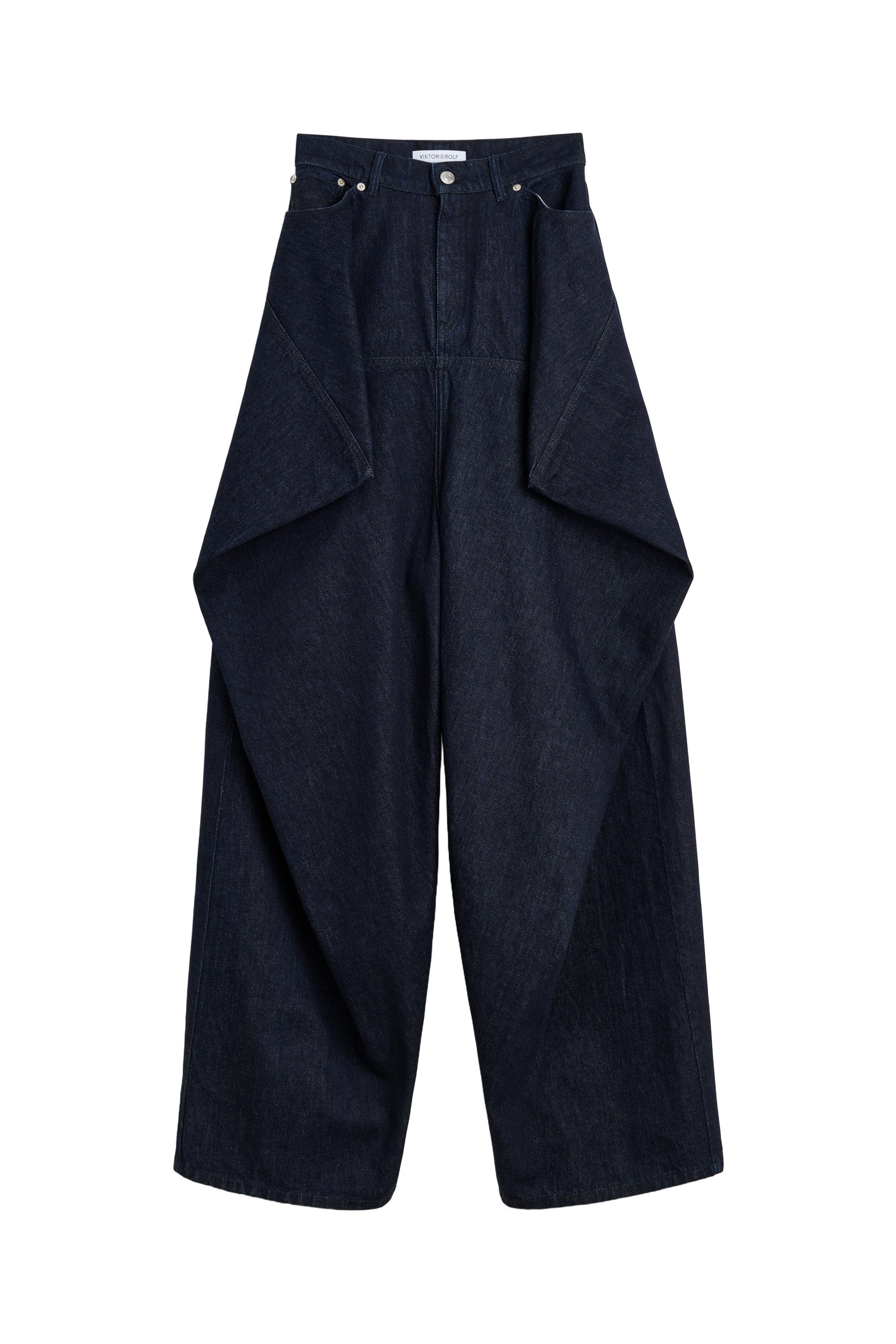 Viktor & Rolf Couture Square Jeans in Dark Blue