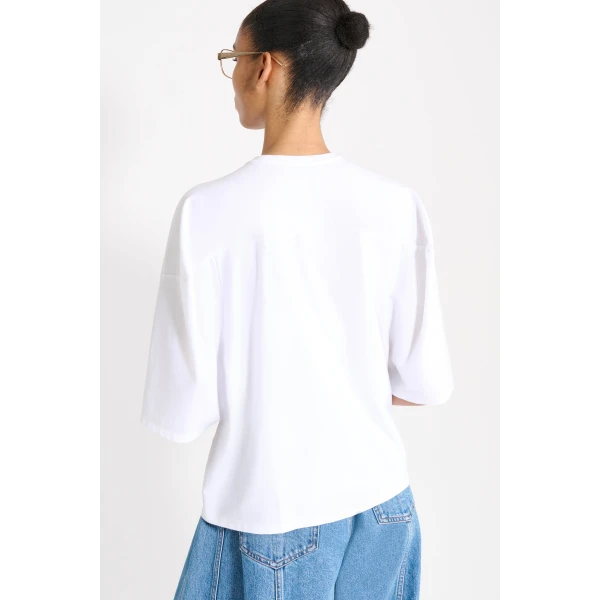 Viktor & Rolf Couture Square T-Shirt in White Top, view 4