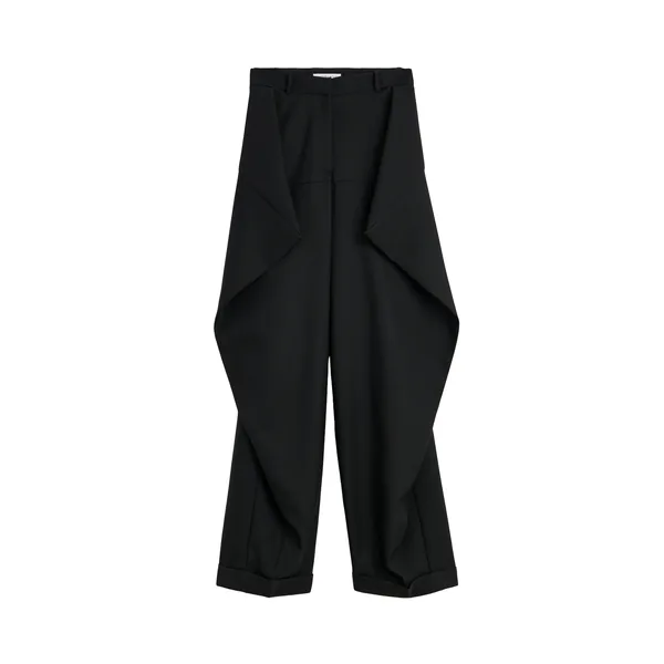 Viktor & Rolf Couture Triangle Wool Trousers in Black