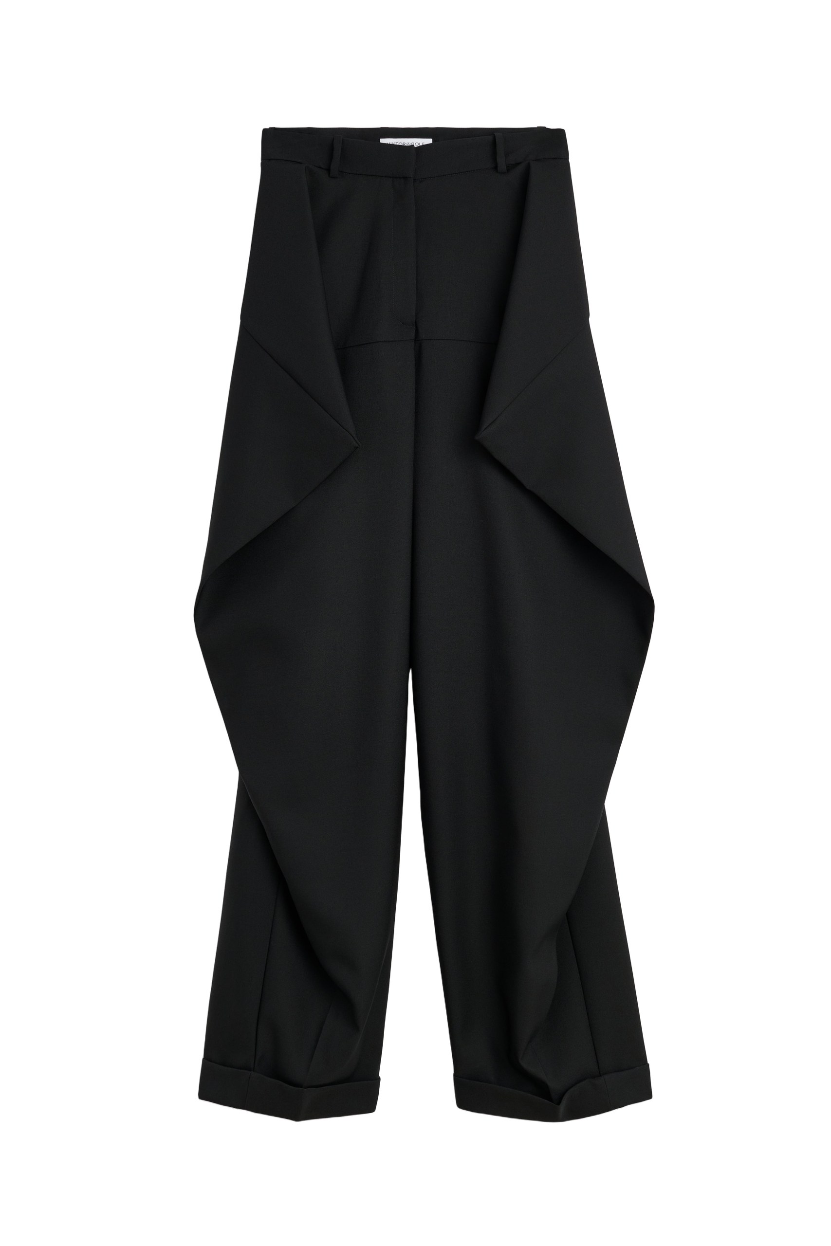 Viktor & Rolf Couture Triangle Wool Trousers in Black