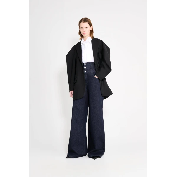 Viktor & Rolf Couture Wool Square Blazer in Black, view 2