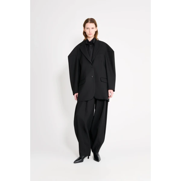 Viktor & Rolf Couture Wool Square Blazer in Black, view 4