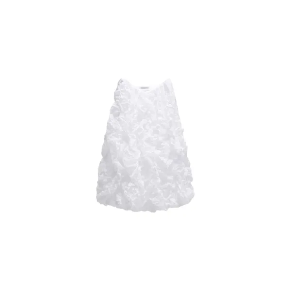 Viktor & Rolf Crinkle Organza Skirt in White