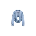 Viktor & Rolf Denim Dragged Jacket in Light Blue