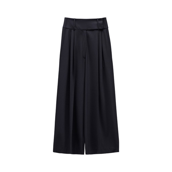Viktor & Rolf Dragged Wool-Blend Trousers in Black