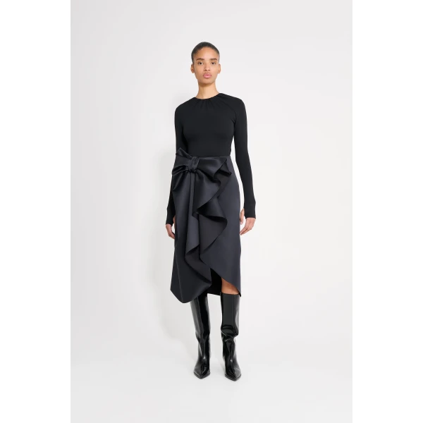 Viktor & Rolf Drape Body in Black Top, view 2