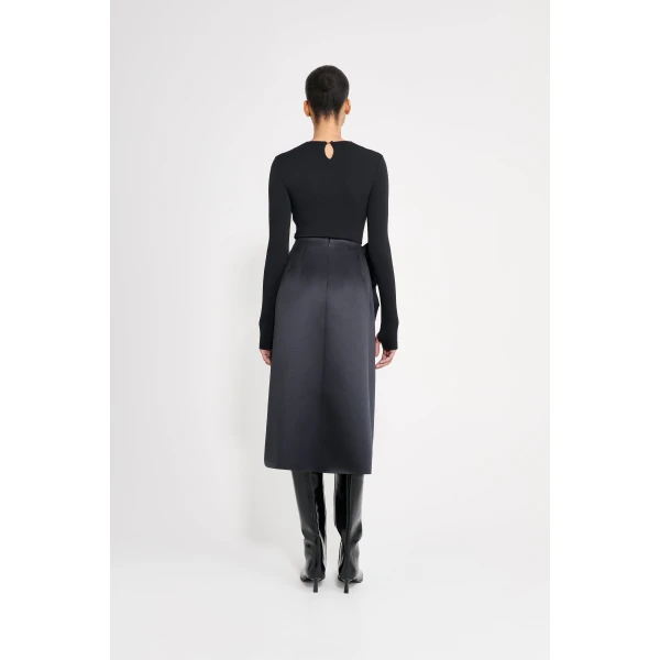 Viktor & Rolf Drape Body in Black Top, view 3