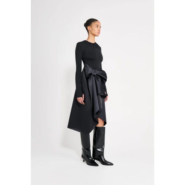 Viktor & Rolf Drape Body in Black Top, view 4