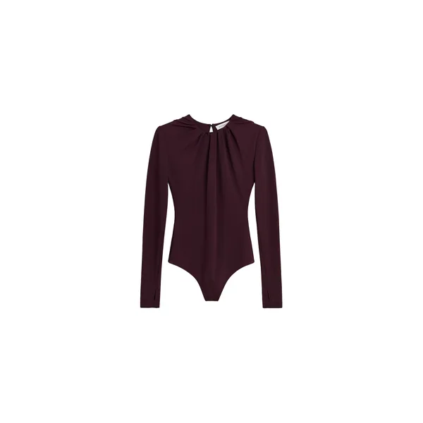 Viktor & Rolf Drape Body in Burgundy Top