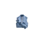 Viktor & Rolf Drape Denim Top in Light Blue