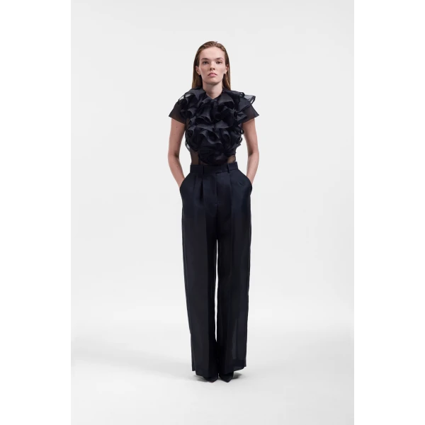 Viktor & Rolf Grandpa Gazar Trousers in Black, view 2