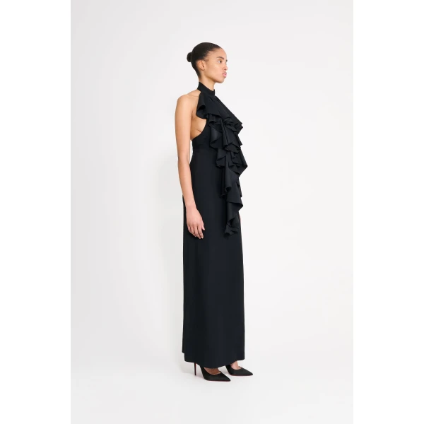 Viktor & Rolf Jabot Evening Dress in Black, view 4