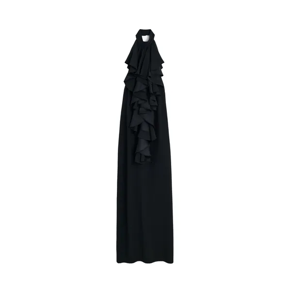 Viktor & Rolf Jabot Evening Dress in Black
