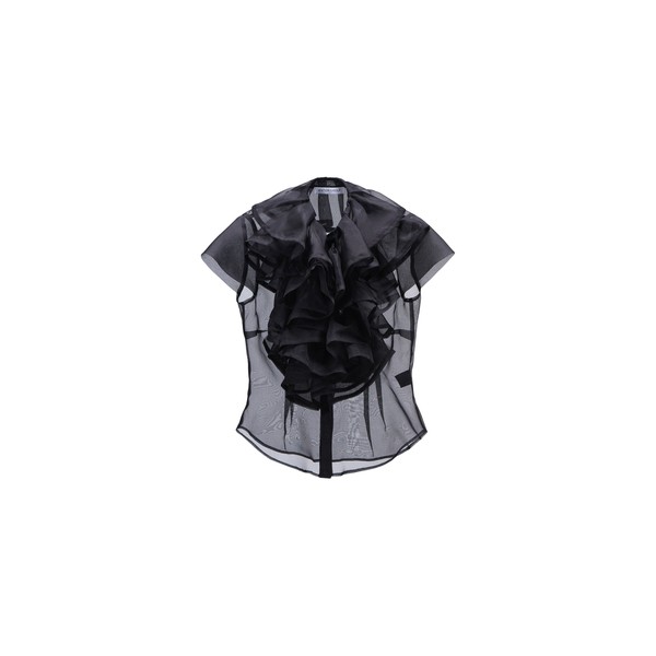 Viktor & Rolf Jabot Organza Shirt in Black