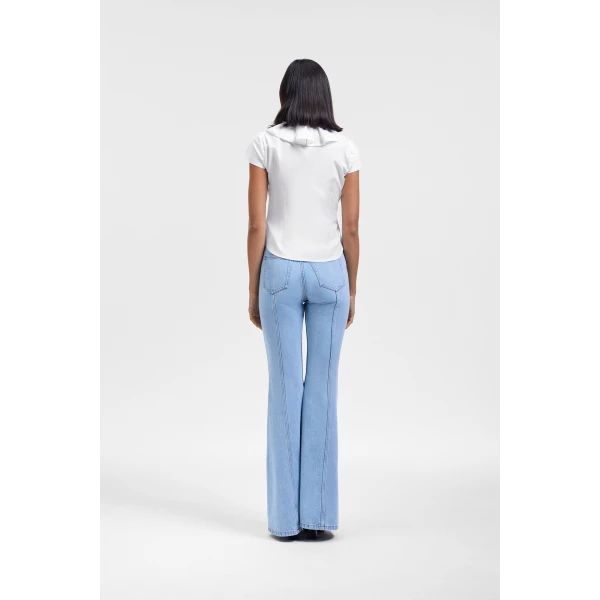 Viktor & Rolf Jabot Placement Shirt in White, view 3
