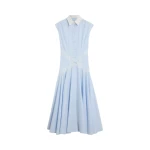 Viktor & Rolf Lace Shirt Dress in Light Blue